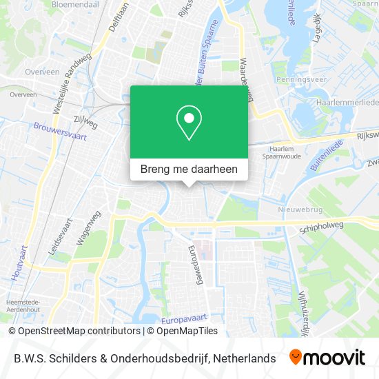 B.W.S. Schilders & Onderhoudsbedrijf kaart