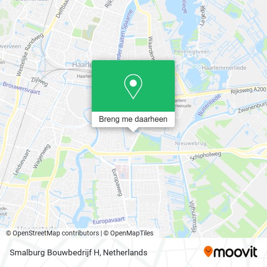 Smalburg Bouwbedrijf H kaart