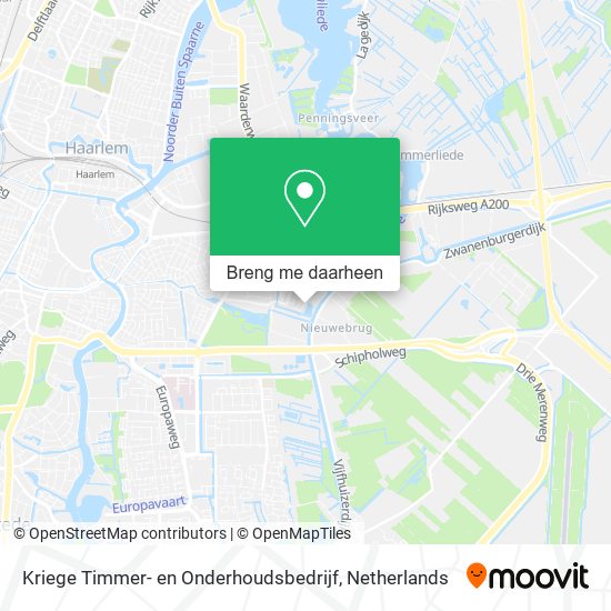 Kriege Timmer- en Onderhoudsbedrijf kaart