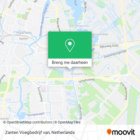 Zanten Voegbedrijf van kaart