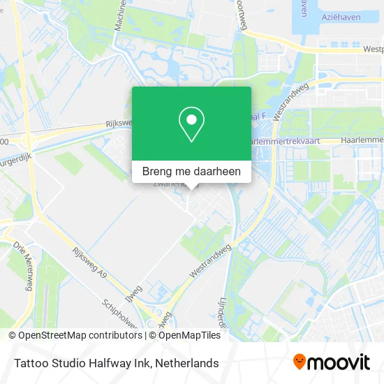 Tattoo Studio Halfway Ink kaart