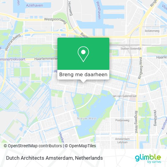 Dutch Architects Amsterdam kaart