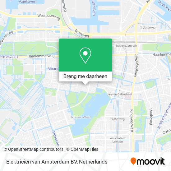 Elektricien van Amsterdam BV kaart