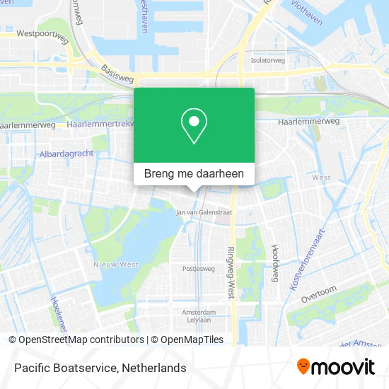 Pacific Boatservice kaart