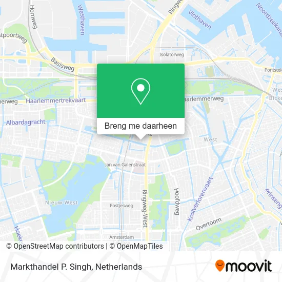 Markthandel P. Singh kaart