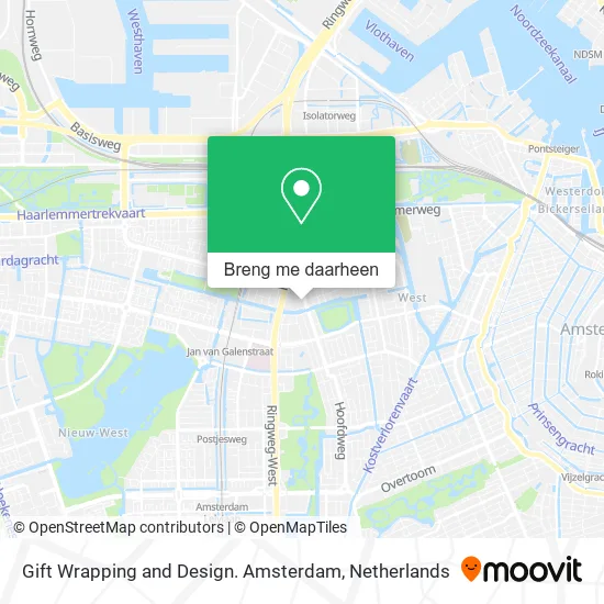 Gift Wrapping and Design. Amsterdam kaart