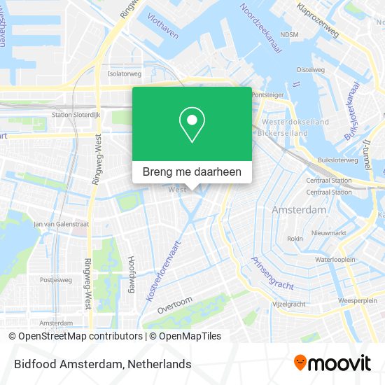 Bidfood Amsterdam kaart