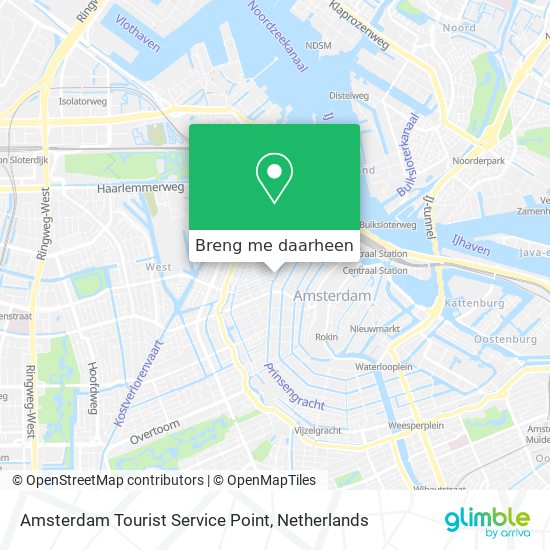 Amsterdam Tourist Service Point kaart