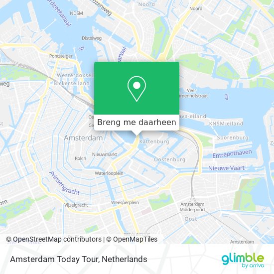 Amsterdam Today Tour kaart