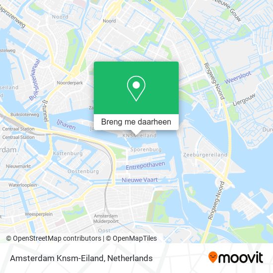 Amsterdam Knsm-Eiland kaart