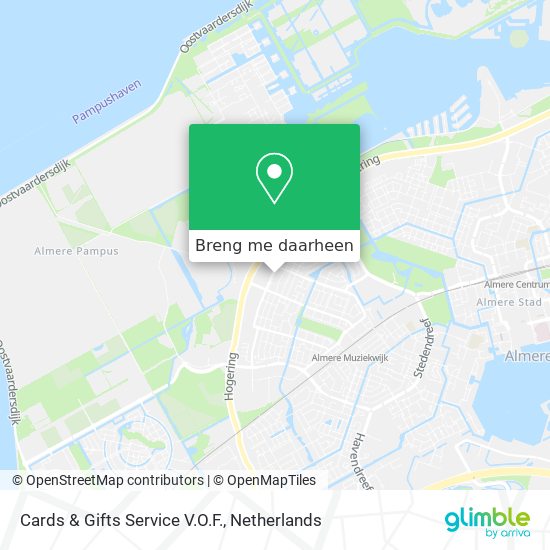 Cards & Gifts Service V.O.F. kaart