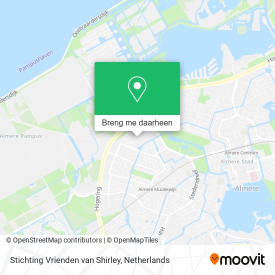 Stichting Vrienden van Shirley kaart