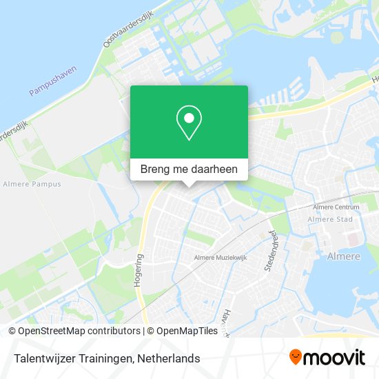 Talentwijzer Trainingen kaart