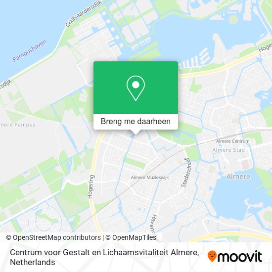 Centrum voor Gestalt en Lichaamsvitaliteit Almere kaart