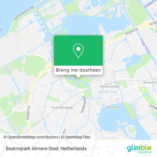 Beatrixpark Almere-Stad kaart