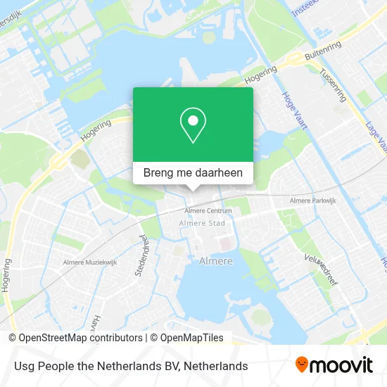 Usg People the Netherlands BV kaart