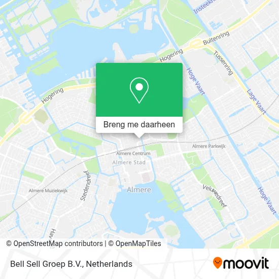 Bell Sell Groep B.V. kaart