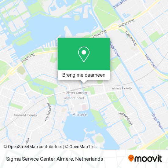 Sigma Service Center Almere kaart