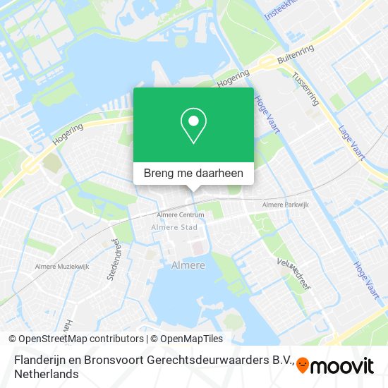 Flanderijn en Bronsvoort Gerechtsdeurwaarders B.V. kaart