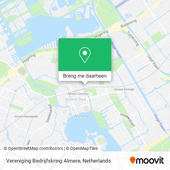 Vereniging Bedrijfskring Almere kaart