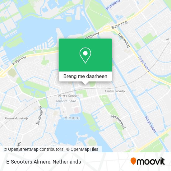 E-Scooters Almere kaart