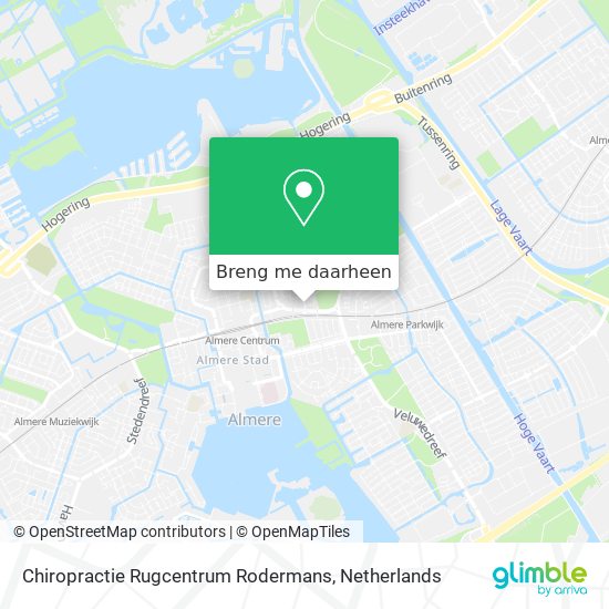 Chiropractie Rugcentrum Rodermans kaart