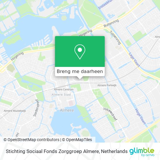 Stichting Sociaal Fonds Zorggroep Almere kaart
