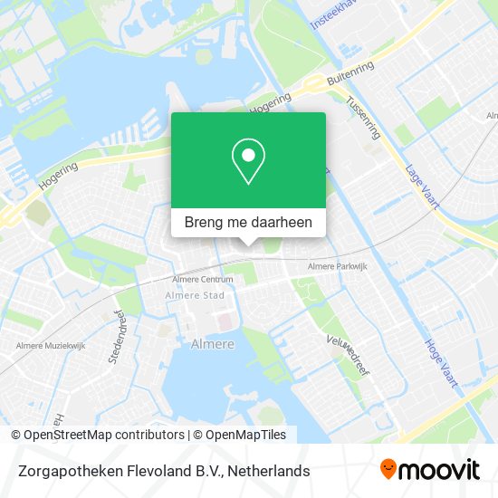 Zorgapotheken Flevoland B.V. kaart