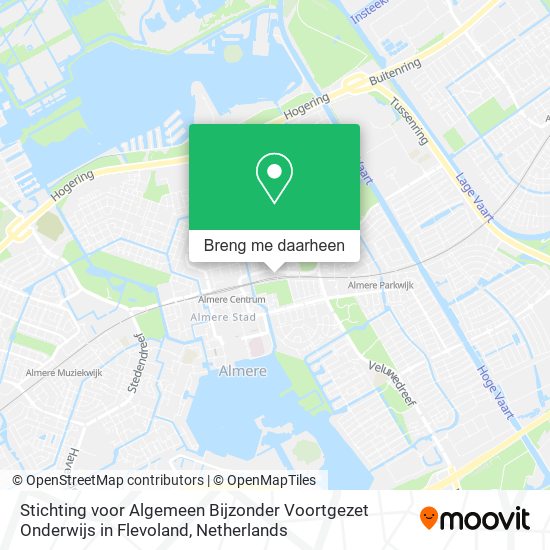Stichting voor Algemeen Bijzonder Voortgezet Onderwijs in Flevoland kaart