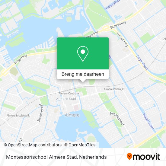 Montessorischool Almere Stad kaart