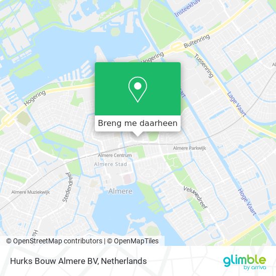 Hurks Bouw Almere BV kaart