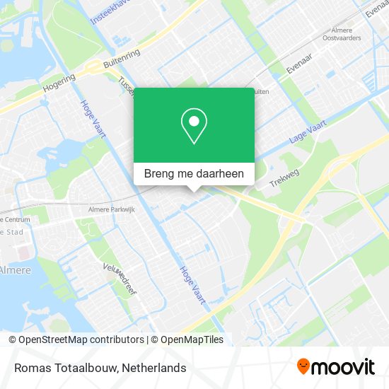 Romas Totaalbouw kaart