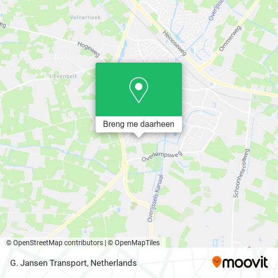 G. Jansen Transport kaart