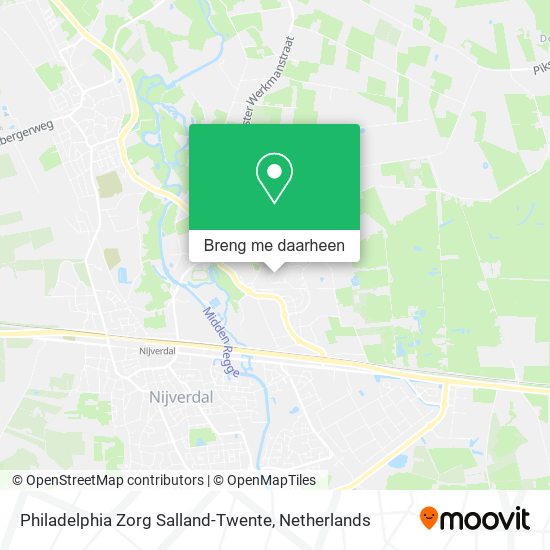 Philadelphia Zorg Salland-Twente kaart