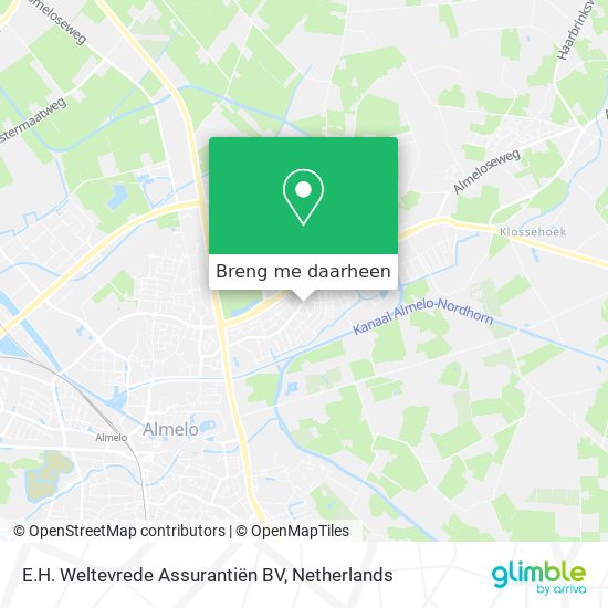 E.H. Weltevrede Assurantiën BV kaart