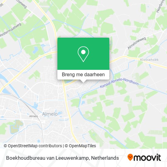 Boekhoudbureau van Leeuwenkamp kaart