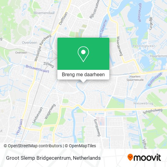 Groot Slemp Bridgecentrum kaart