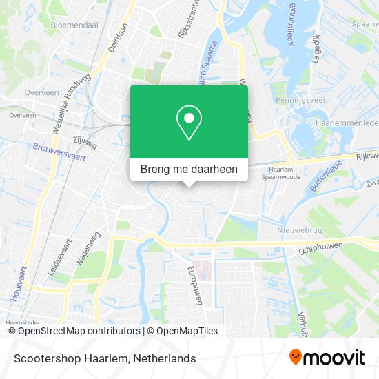 Scootershop Haarlem kaart