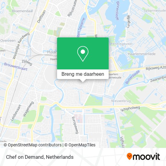 Chef on Demand kaart