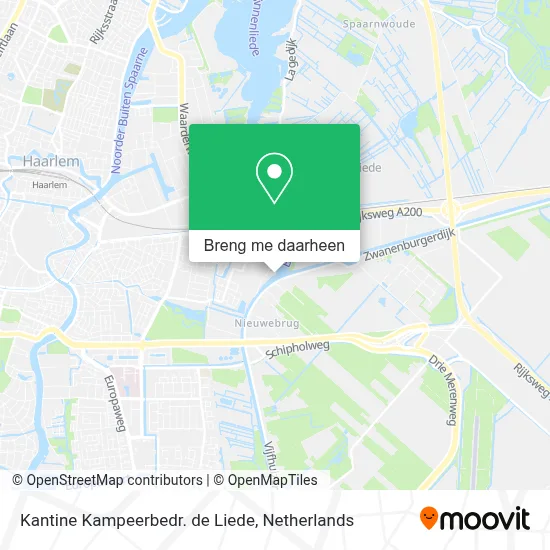 Kantine Kampeerbedr. de Liede kaart