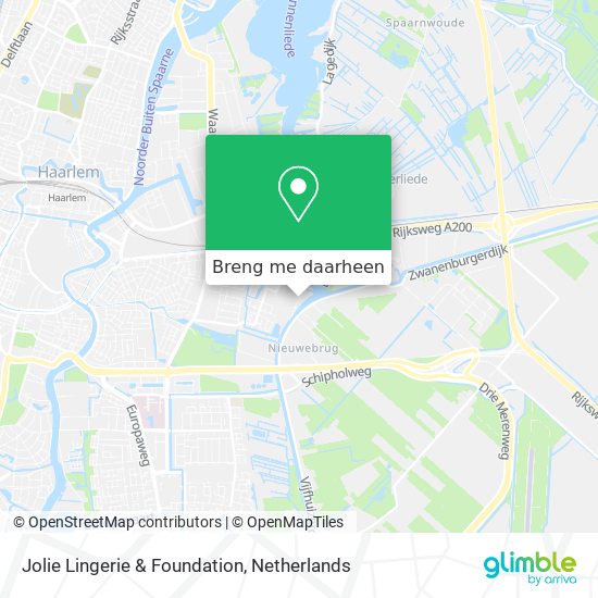 oppervlakkig Oppositie schending Hoe gaan naar Jolie Lingerie & Foundation in Haarlem via Bus, Trein, Tram  of Metro?