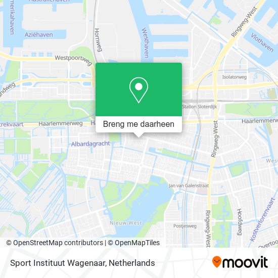 Sport Instituut Wagenaar kaart