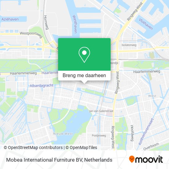 Mobea International Furniture BV kaart