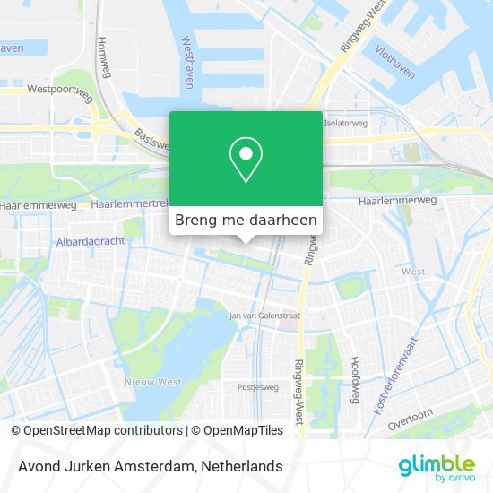 Avond Jurken Amsterdam kaart