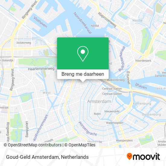 Goud-Geld Amsterdam kaart