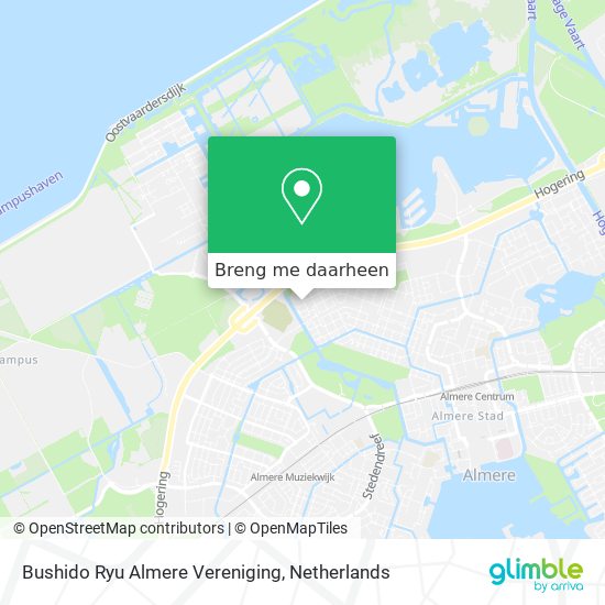 Bushido Ryu Almere Vereniging kaart