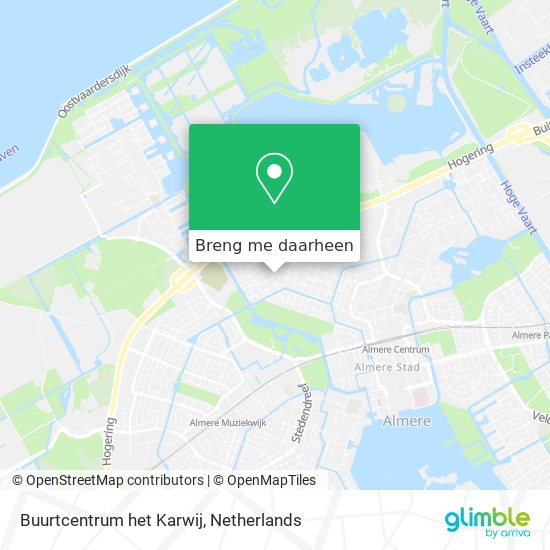 Buurtcentrum het Karwij kaart