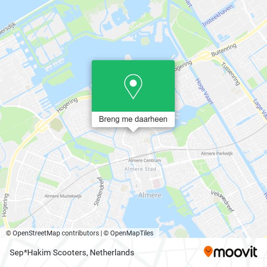 Sep*Hakim Scooters kaart
