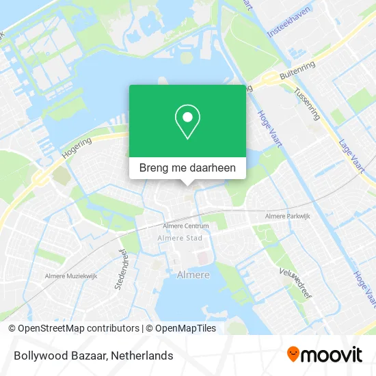 Bollywood Bazaar kaart