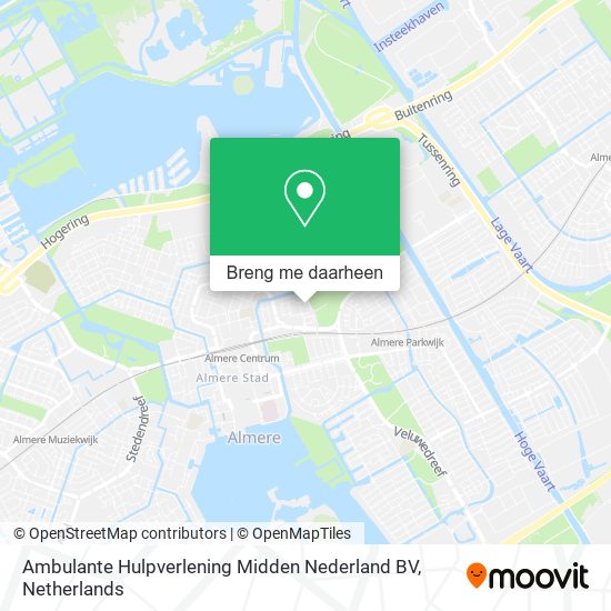 Ambulante Hulpverlening Midden Nederland BV kaart